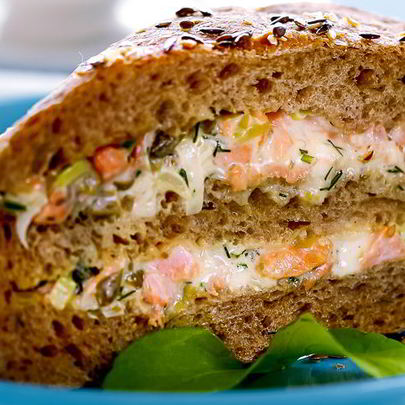 Сэндвич с лососем