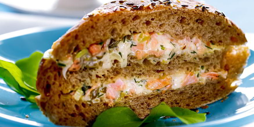 Рецепт сэндвича с лососем