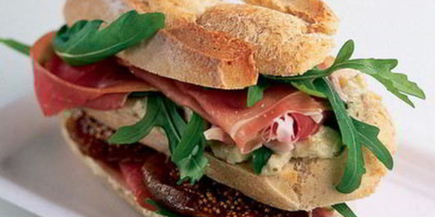 Рецепт сэндвича с ветчиной и инжиром