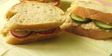 сэндвич с яичным паштетом