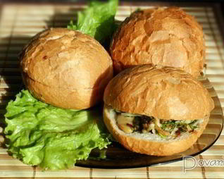 Сэндвичи с начинкой из грибов и сыра