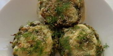 сырно-капустный сэндвич этюд в зеленых тонах