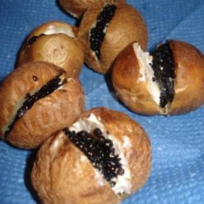 Икра палтуса в сырно-сливочном креме на тарталетках