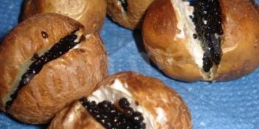 Рецепт икры палтуса в сырно-сливочном креме на тарталетках