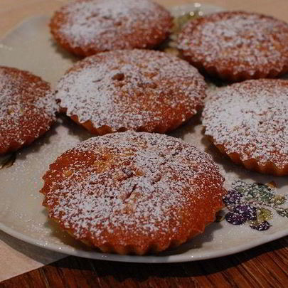 Лимонные тарталетки с кедровыми орешками