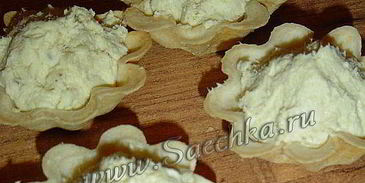 праздничная закуска в тарталетках