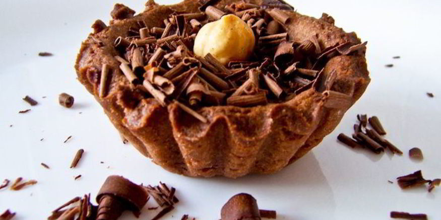 Рецепт шоколадных тарталеток с кофейно-шоколадным кремом