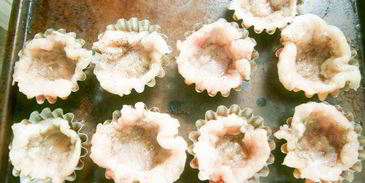 тарталетки из куриного филе с сочной начинкой