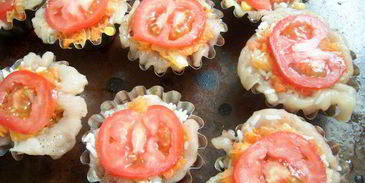 тарталетки из куриного филе с сочной начинкой