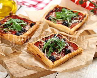 Тарталетки из слоеного теста