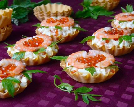 Тарталетки Морская радость