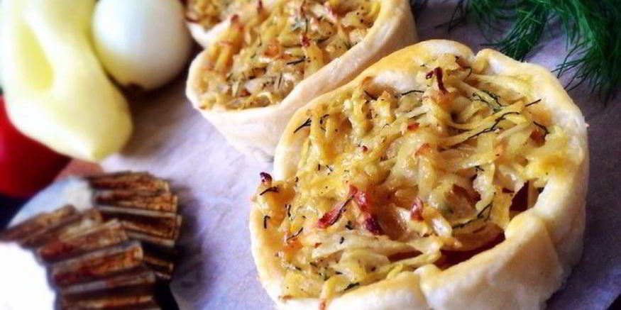 Рецепт тарталеток пикничок с курицей и овощами