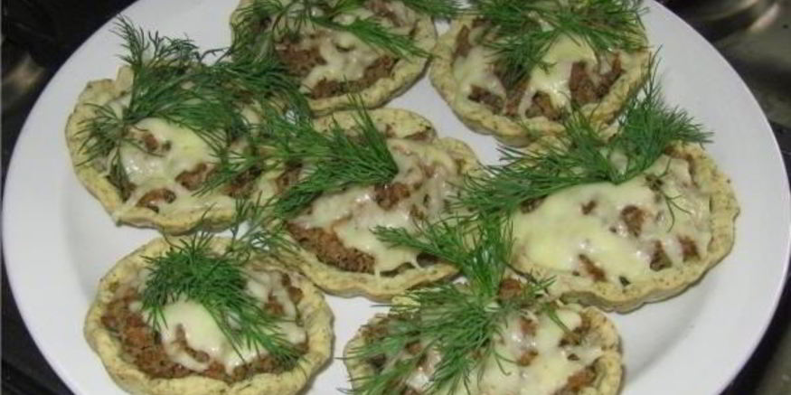 Рецепт тарталеток с фаршем