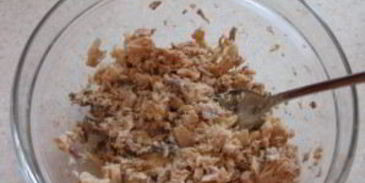 тарталетки с горбушей консервированной