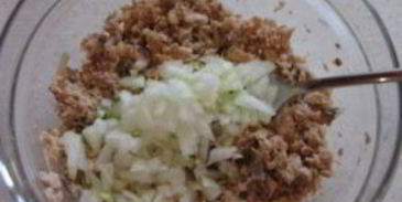 тарталетки с горбушей консервированной