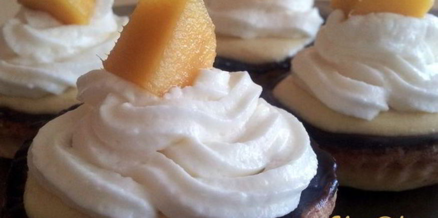 Рецепт тарталеток с нежнейшим манговым кремом и взбитыми сливками