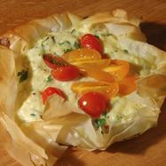 Рецепт Тарталеток с рикоттой и помидорами черри