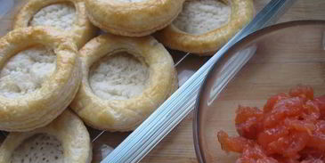 тарталетки с рыбным муссом