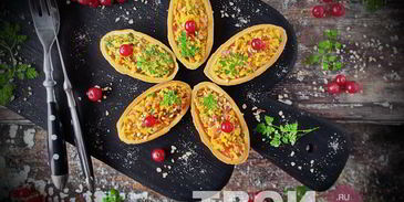 тарталетки с сыром