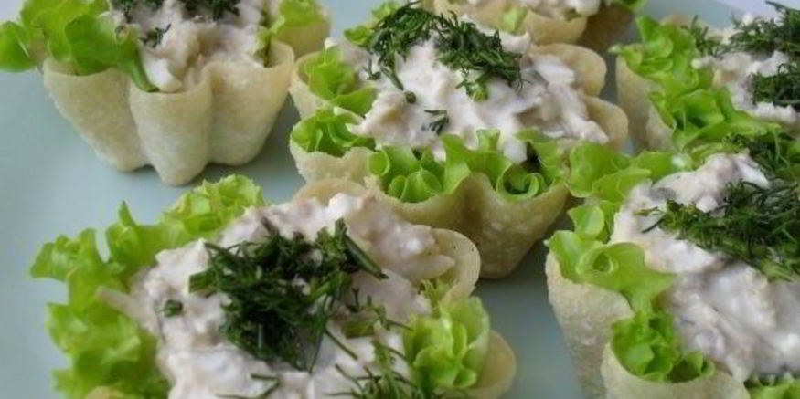 Рецепт тарталеток с тунцом консервированным