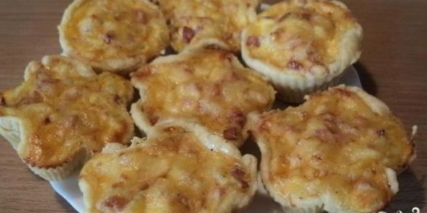 Рецепт тарталеток с ветчиной и сыром