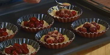 тарталетки с вишней