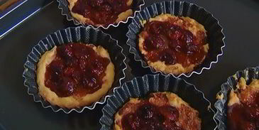 тарталетки с вишней