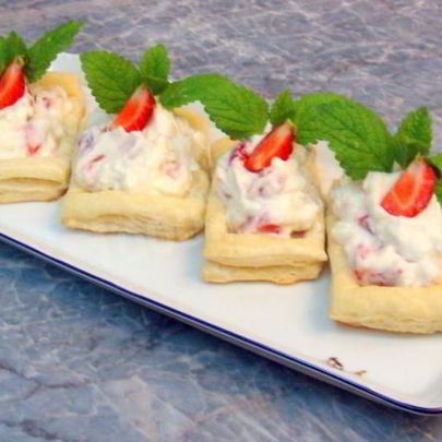 Тарталетки сладкие со сливочно-фруктовым кремом