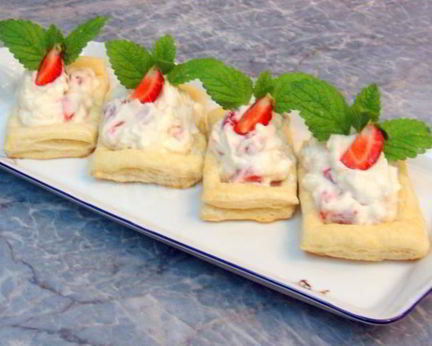 Тарталетки сладкие со сливочно-фруктовым кремом