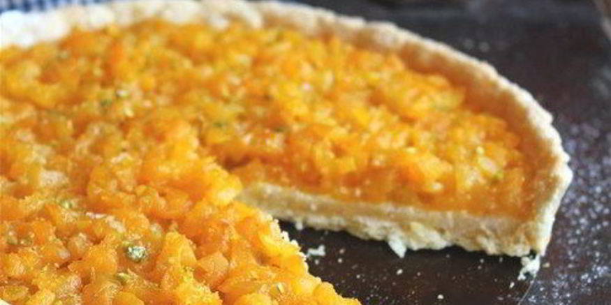 Рецепт абрикосового тарта с миндальным кремом и ванилью