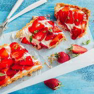 Рецепт Клубничного тарта с заварным кремом