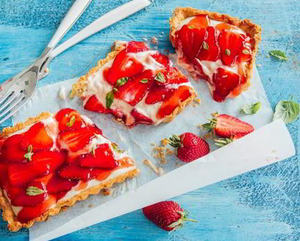 Клубничный тарт с заварным кремом