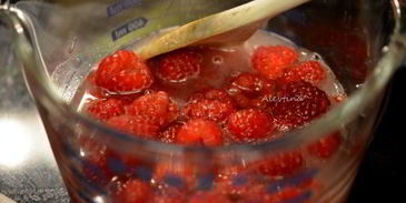 легкий малиновый тарт