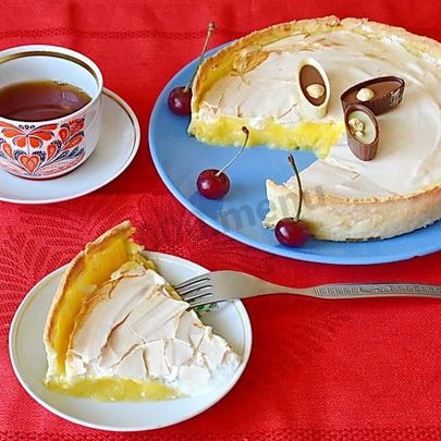 Лимонный тарт с меренгой