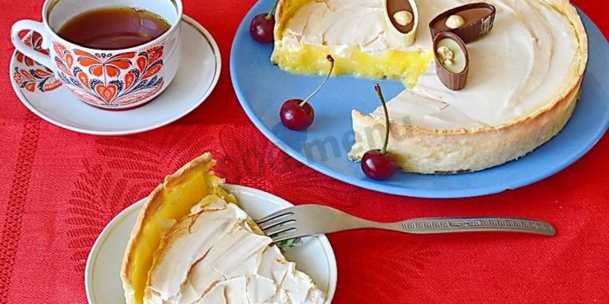 Рецепт лимонного тарта с меренгой