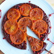 Рецепт Пряничного Тарта Татен с апельсином и брусникой