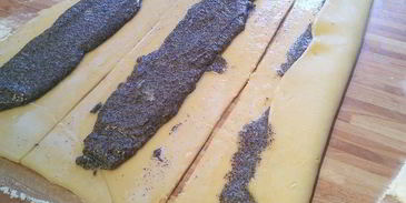 сливовый тарт с маковой начинкой