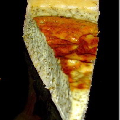 Сырно-творожный тарт с весенней зеленью