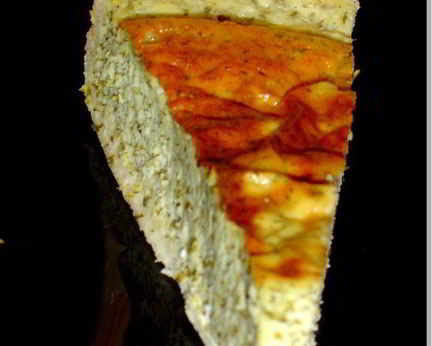 Сырно-творожный тарт с весенней зеленью