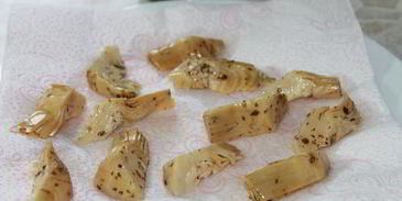 тарт из поленты с луком пореем