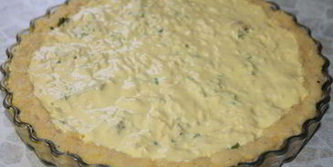 тарт из поленты с луком пореем