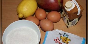 тарт лимонно-манговый