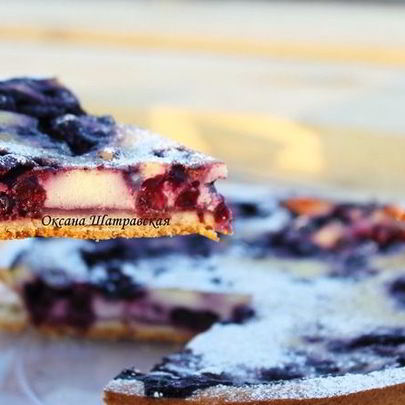 Тарт с черникой