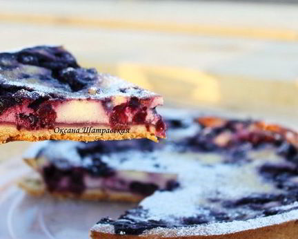 Тарт с черникой