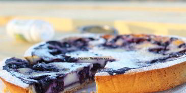 тарт с черникой
