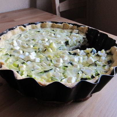 Тарт с кабачками и фетой