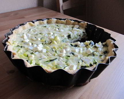 Тарт с кабачками и фетой