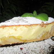 Рецепт Тарта с карамелизированными фруктами и творожным пудингом