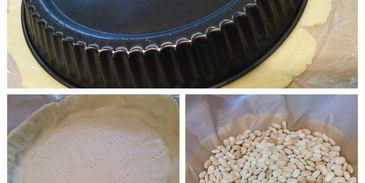 тарт с лососем и картофелем