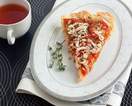 Тарт с помидорами черри